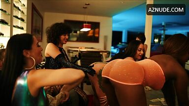 Hot babes strip to rich old guys