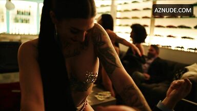 Hot babes strip to rich old guys