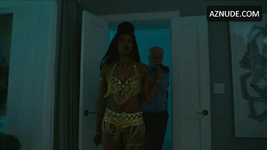 Hot babes strip to rich old guys