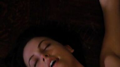 Charlize Theron and Connie Nielsen naked and sex scenes in Devil's Advocate (1997)