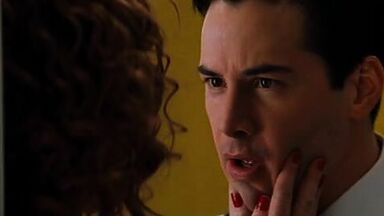 Charlize Theron and Connie Nielsen naked and sex scenes in Devil's Advocate (1997)