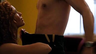 Charlize Theron and Connie Nielsen naked and sex scenes in Devil's Advocate (1997)