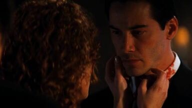 Connie Nielsen naked in Devil's Advocate (1997)