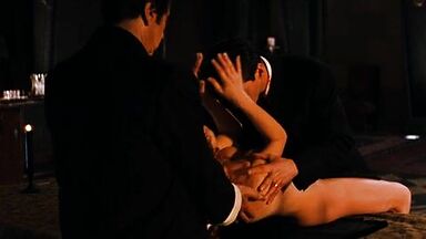 Connie Nielsen naked in Devil's Advocate (1997)