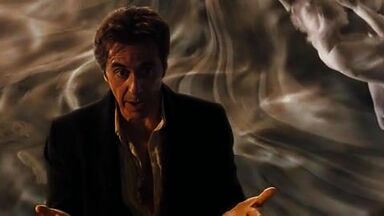 Connie Nielsen naked in Devil's Advocate (1997)