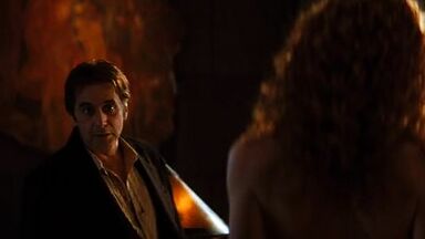 Connie Nielsen naked in Devil's Advocate (1997)