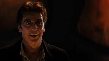 Connie Nielsen naked in Devil's Advocate (1997)