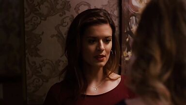 Priscilla Faia and  Rachel Blanchard lesbic scene in You Me Here