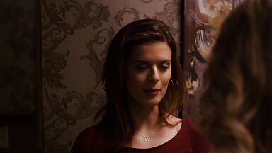 Priscilla Faia and  Rachel Blanchard lesbic scene in You Me Here