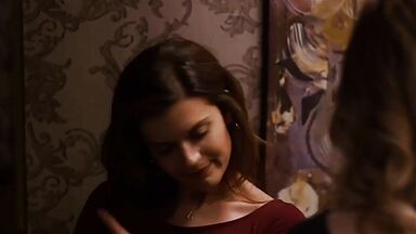 Priscilla Faia and  Rachel Blanchard lesbic scene in You Me Here