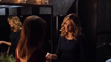 Priscilla Faia and  Rachel Blanchard lesbic scene in You Me Here