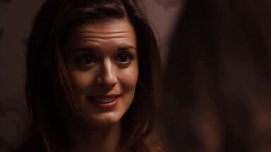 Priscilla Faia and  Rachel Blanchard lesbic scene in You Me Here