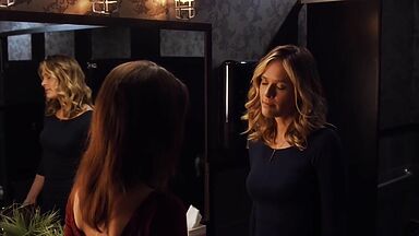 Priscilla Faia and  Rachel Blanchard lesbic scene in You Me Here