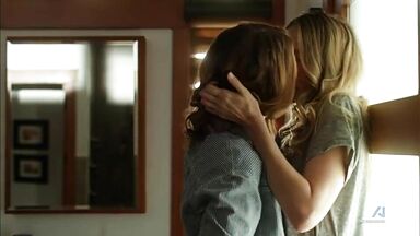 You Me Her - lesbian scene - S3E7