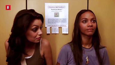 Zoe Saldana and Mila Kunis in After Sex