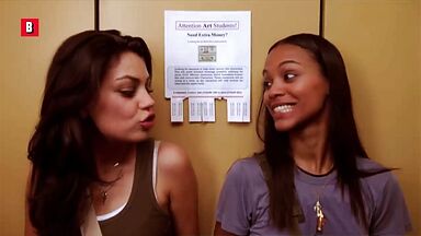 Zoe Saldana and Mila Kunis in After Sex