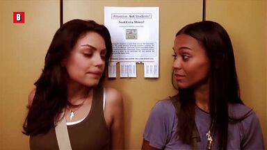 Zoe Saldana and Mila Kunis in After Sex