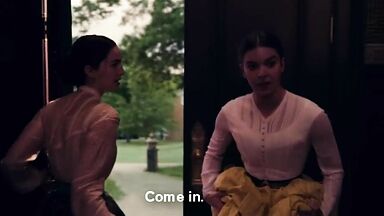 Hailee Steinfeld and Ella Hunt in Dickinson