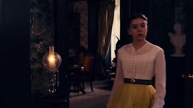 Hailee Steinfeld and Ella Hunt in Dickinson