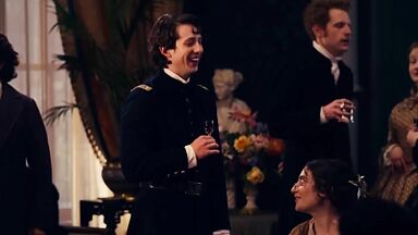 Hailee Steinfeld and Ella Hunt in Dickinson