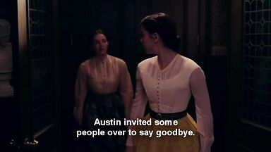 Hailee Steinfeld and Ella Hunt in Dickinson