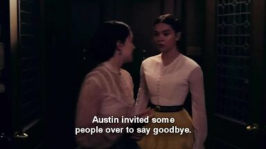 Hailee Steinfeld and Ella Hunt in Dickinson