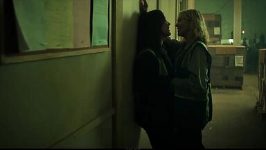 Taylor Hickson and  Amalia Holm Bjelke lesbic scene in Motherland: Fort Salem