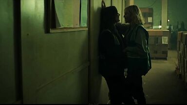 Taylor Hickson and  Amalia Holm Bjelke lesbic scene in Motherland: Fort Salem