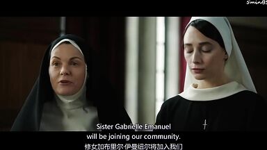 Margaret Qualley and Rebecca Dayan lesbic encounter in Novitiate (2017)