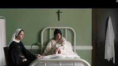 Margaret Qualley and Rebecca Dayan lesbic encounter in Novitiate (2017)