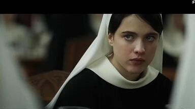 Margaret Qualley and Rebecca Dayan lesbic encounter in Novitiate (2017)