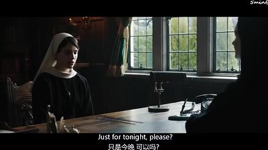 Margaret Qualley and Rebecca Dayan lesbic encounter in Novitiate (2017)