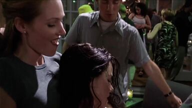 Mia Kirchner and Dominique Swain enjoying each other in New Best Friend