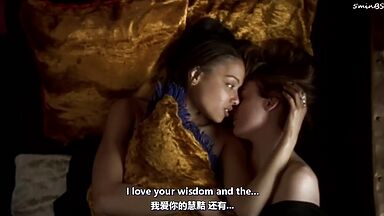 Rachael Crawford and Pascale Bussières lesbic scene in When Night Is Falling (1995)