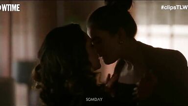 Arienne Mandi & Sepideh Moafi lesbic scene in The L Word Generation Q