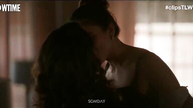 Arienne Mandi & Sepideh Moafi lesbic scene in The L Word Generation Q