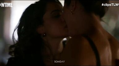 Arienne Mandi & Sepideh Moafi lesbic scene in The L Word Generation Q