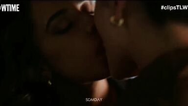 Arienne Mandi & Sepideh Moafi lesbic scene in The L Word Generation Q