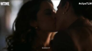 Arienne Mandi & Sepideh Moafi lesbic scene in The L Word Generation Q