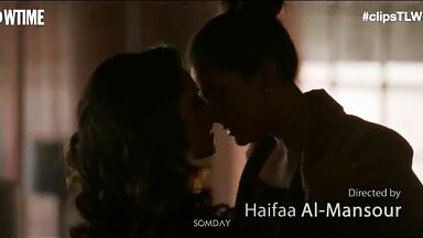 Arienne Mandi & Sepideh Moafi lesbic scene in The L Word Generation Q