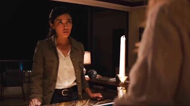 Tori Anderson and Yasmine Al-Bustami lesbic scene in NCIS Hawai