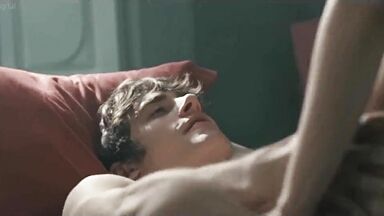 Teen girl with several guys