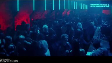 Charlize Theron and Sophia Boutella kissing