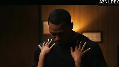 Chinyere Dobson blowing guy in series All The Queen's Men