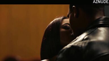 Chinyere Dobson blowing guy in series All The Queen's Men