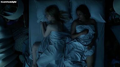 Gia Crovatin and Monica Raymund girl-to-girl action
