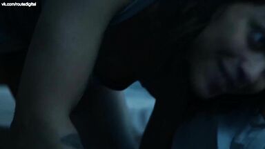 Gia Crovatin and Monica Raymund girl-to-girl action