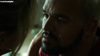 Gia Crovatin and Monica Raymund girl-to-girl action