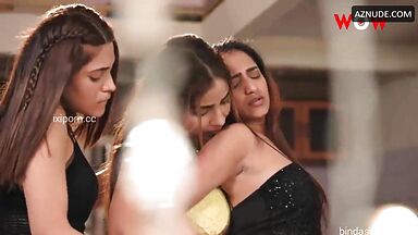 Aayushi Jaiswal in all girls threesome