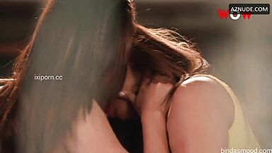 Aayushi Jaiswal in all girls threesome